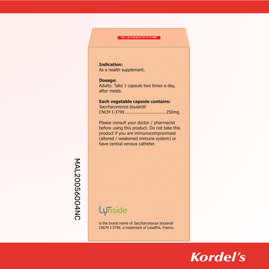 Kordel’s S. Boulardii 250mg Vegetable Capsules